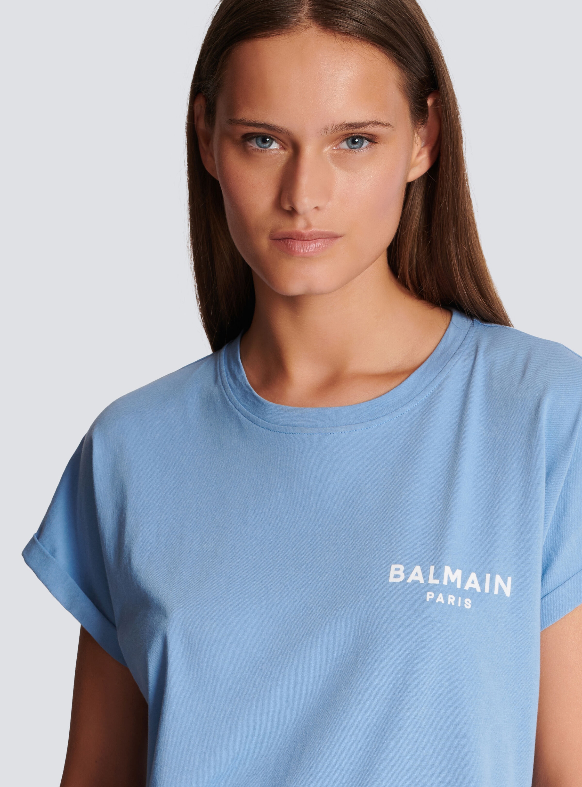 Flocked Balmain T-shirt - 6