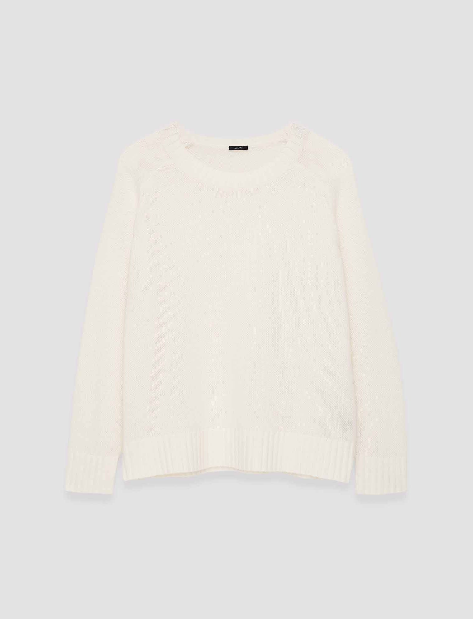 Open Cashmere Round Neck Jumper - 1