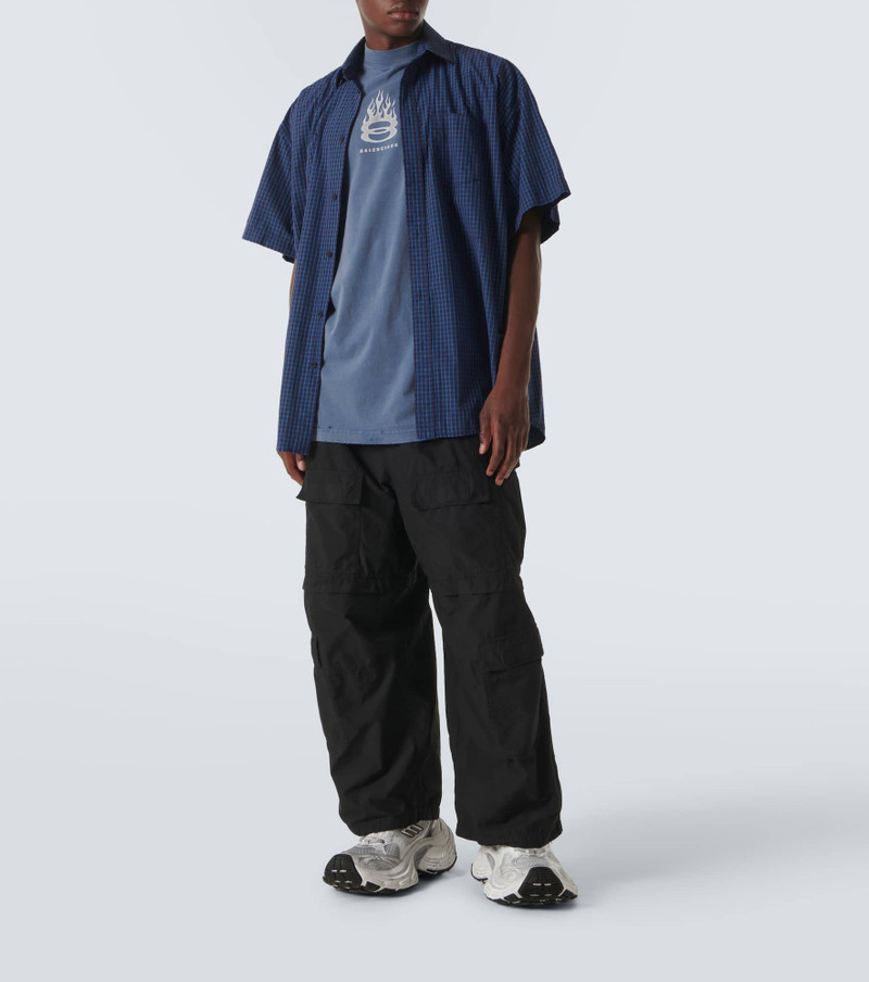 BALENCIAGA Logo layered cotton shirt outlook