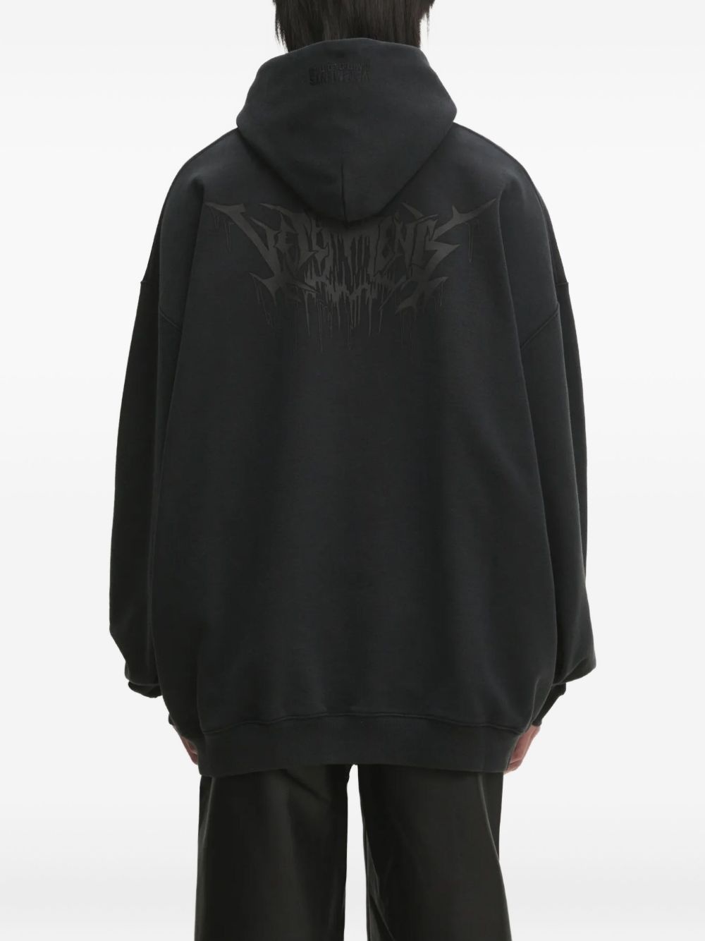 logo-print hoodie - 3