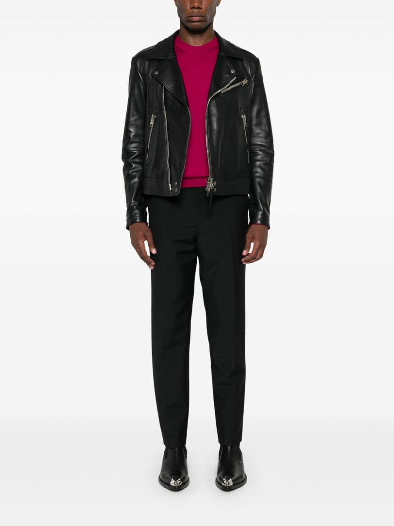 DSQUARED2 logo-plaque fine-knit jumper outlook