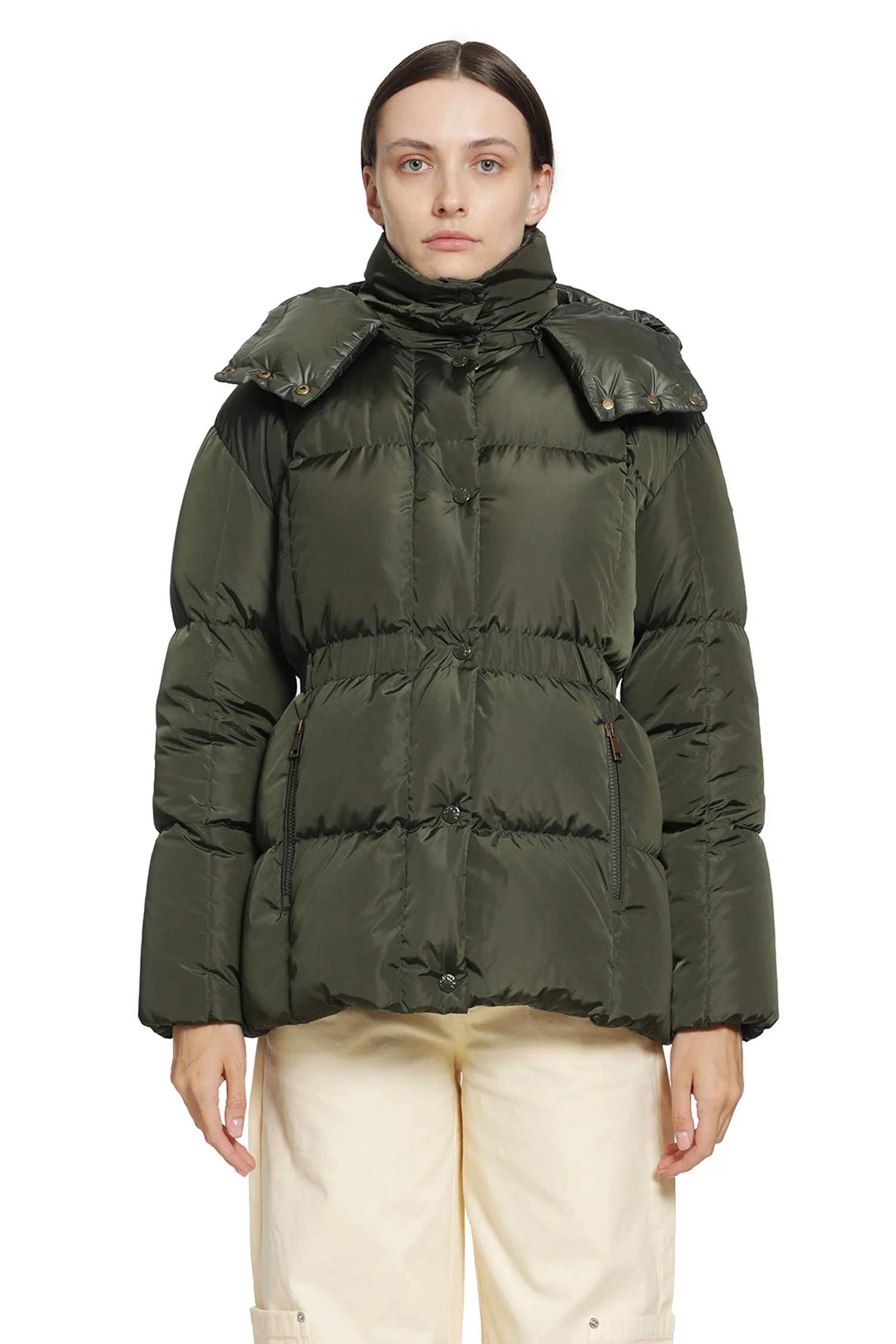 Agneux Hooded Short Down Jacket - 1