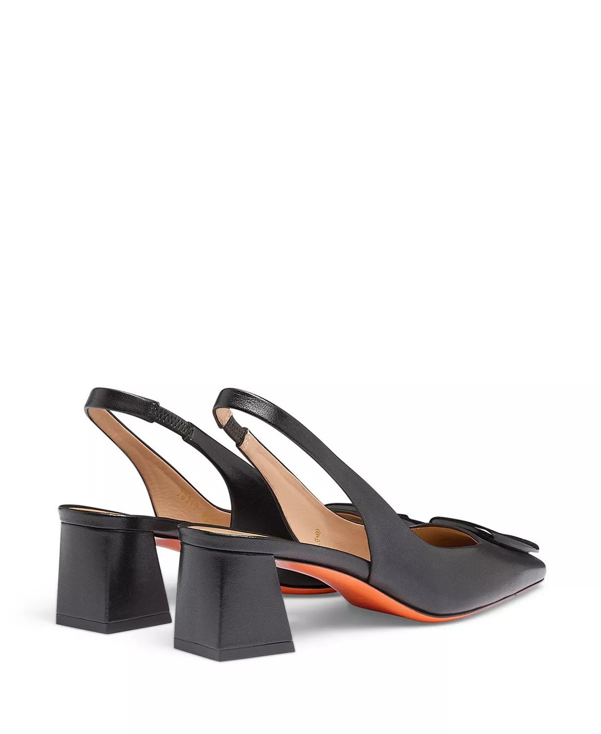 Women's Leather Mid-Heel Slingback - 4