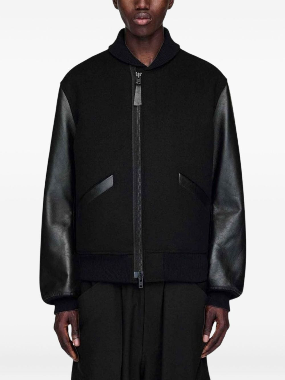 x Yohji Yamamoto ribbed bomber jacket - 3