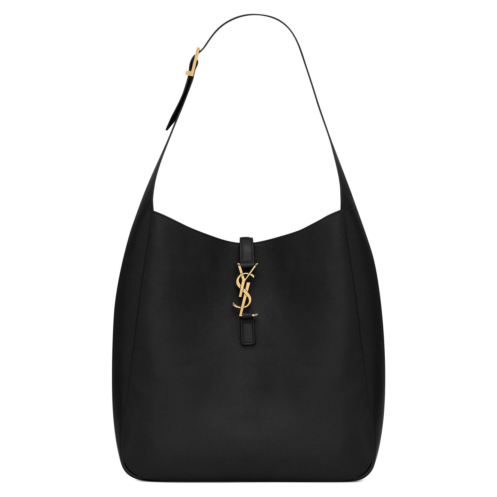 Saint Laurent Large Le 5 à 7 Leather Shoulder Bag 'Black' - 1