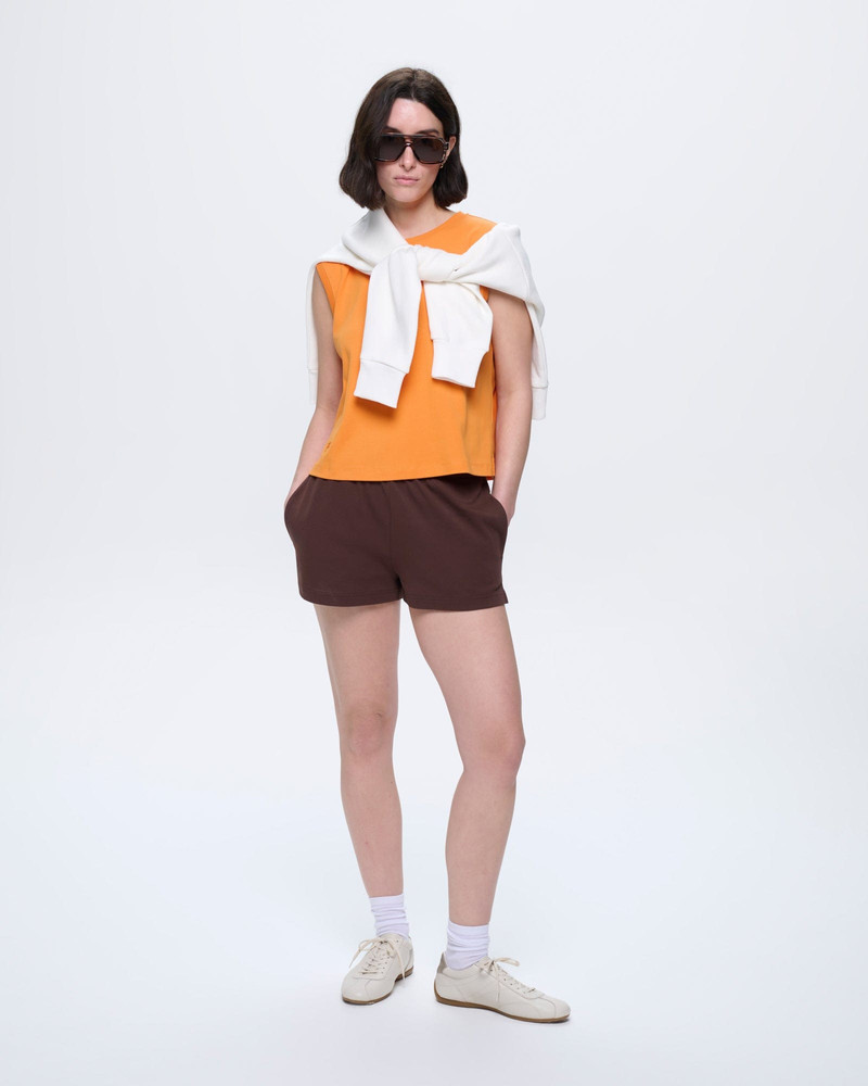 Womens Sleeveless T-Shirt - Saffron Orange 4