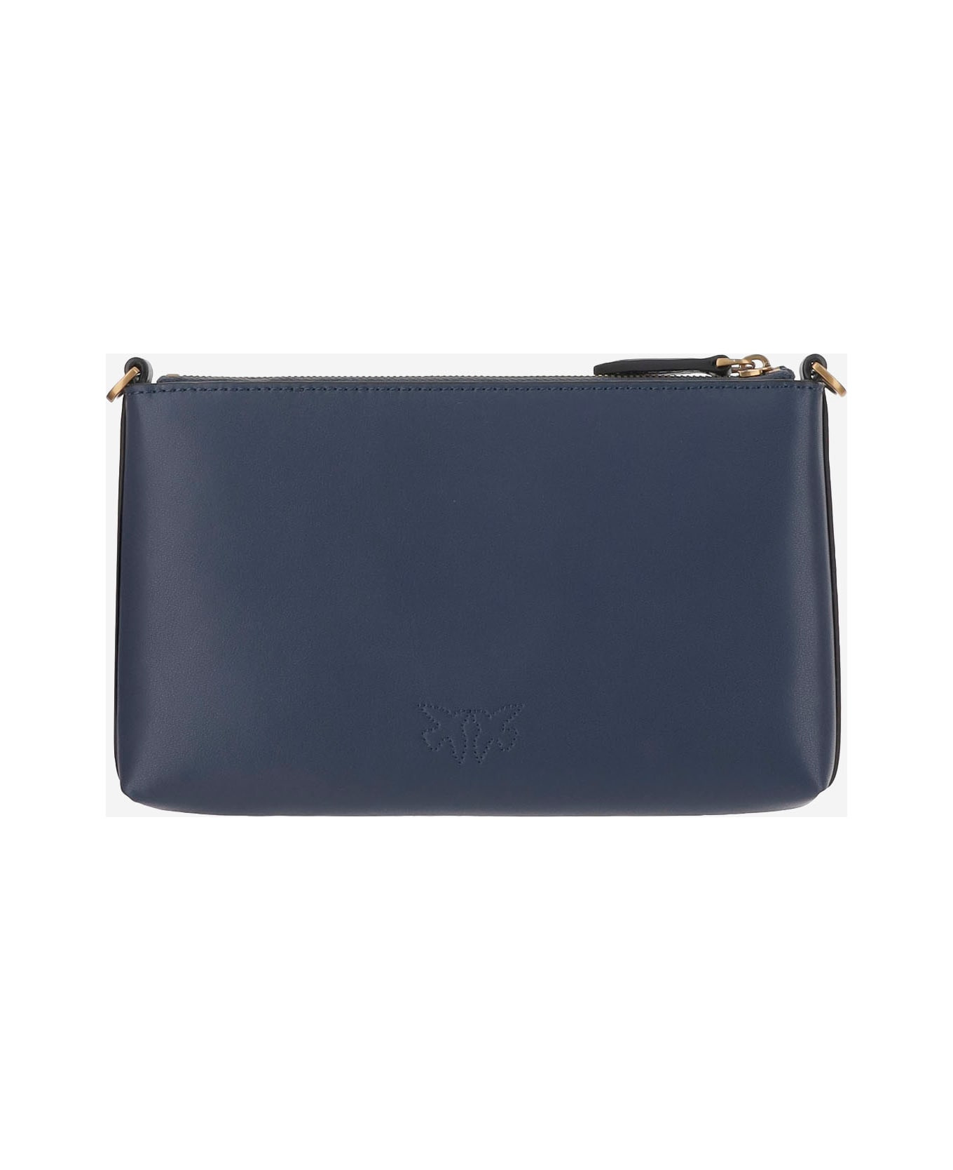 Leather Clutch Bag With Logo - 2