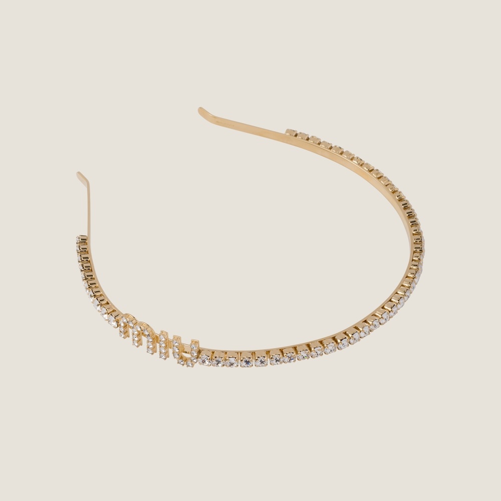 Rigid crystal headband - 2