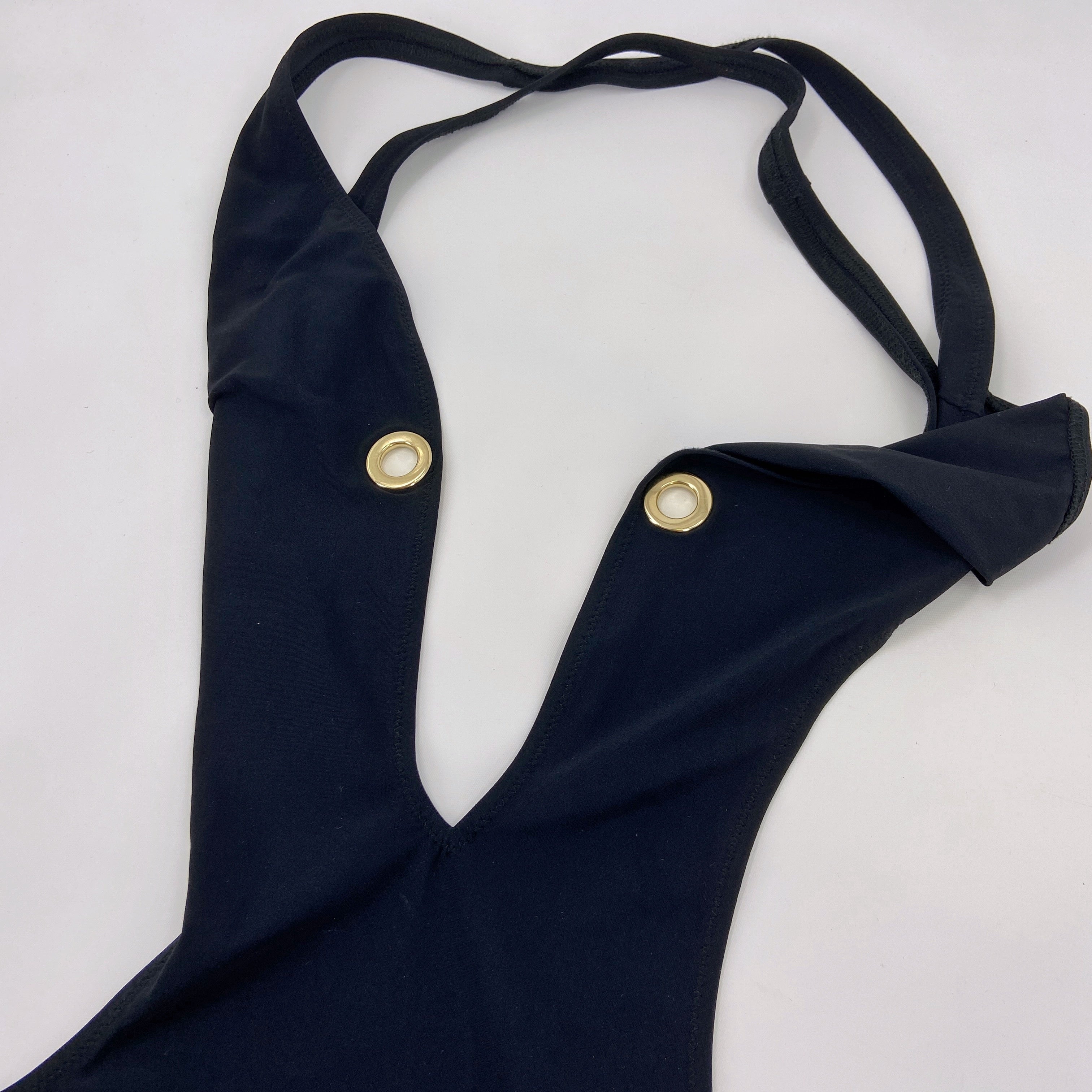 Gucci 00s Minimal Sexy Plunge Swimsuit XS - 6