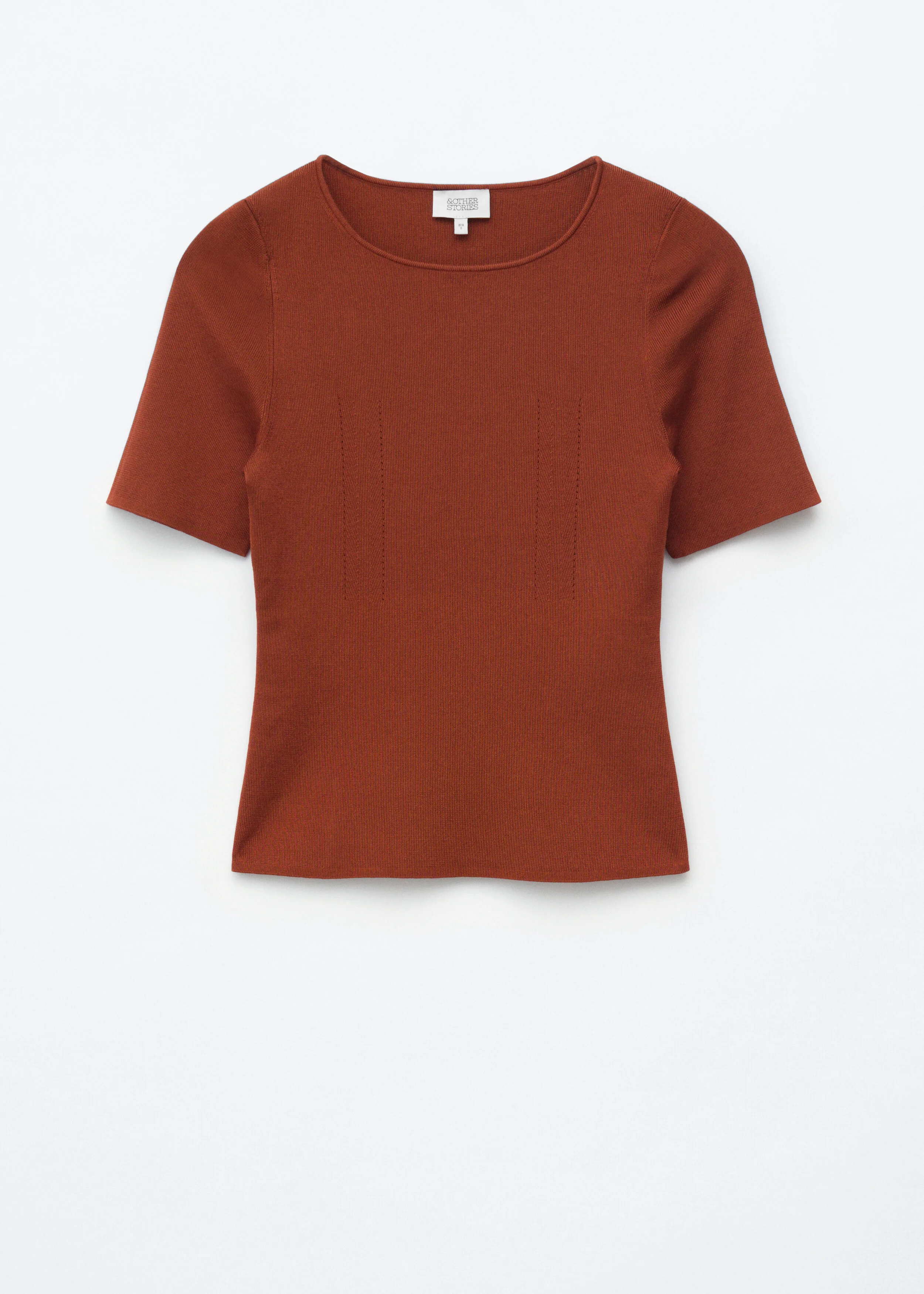 Slim Knitted T-Shirt - 1