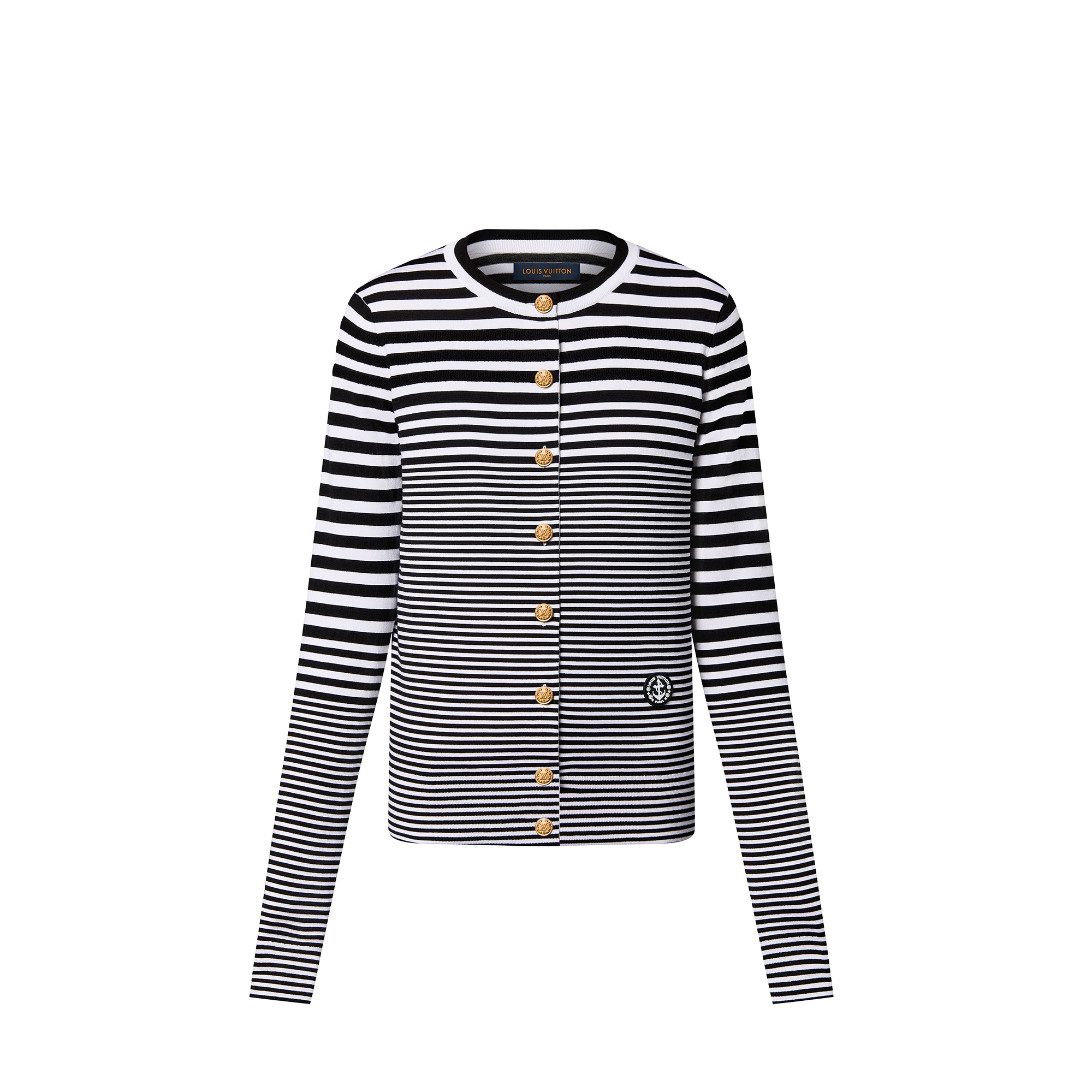 Mixed Stripes Knit Cardigan - 1