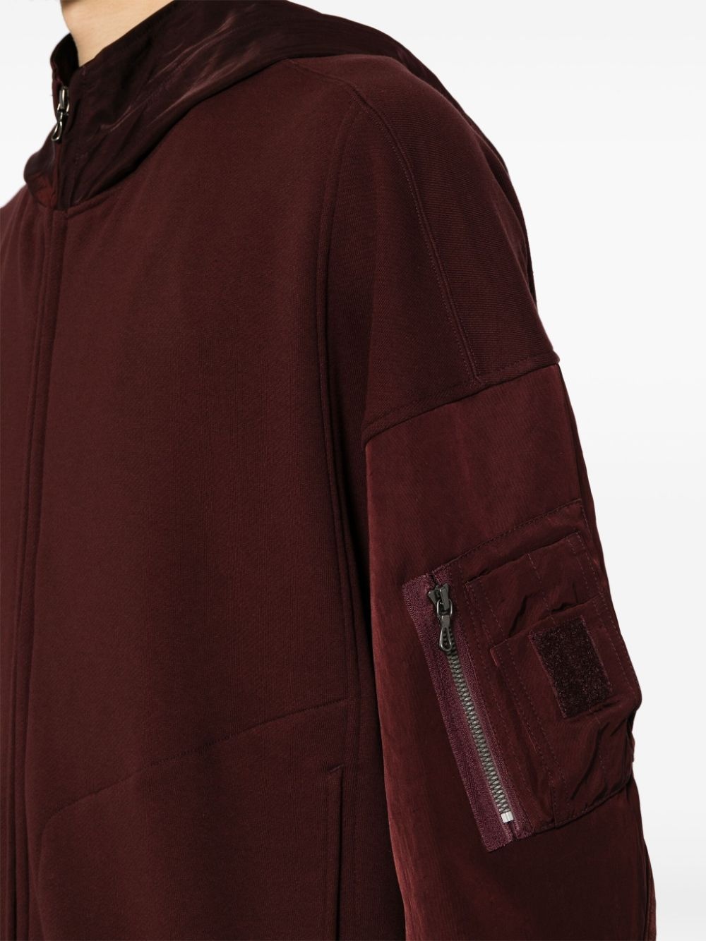 Julius zip-up hooded coat | REVERSIBLE