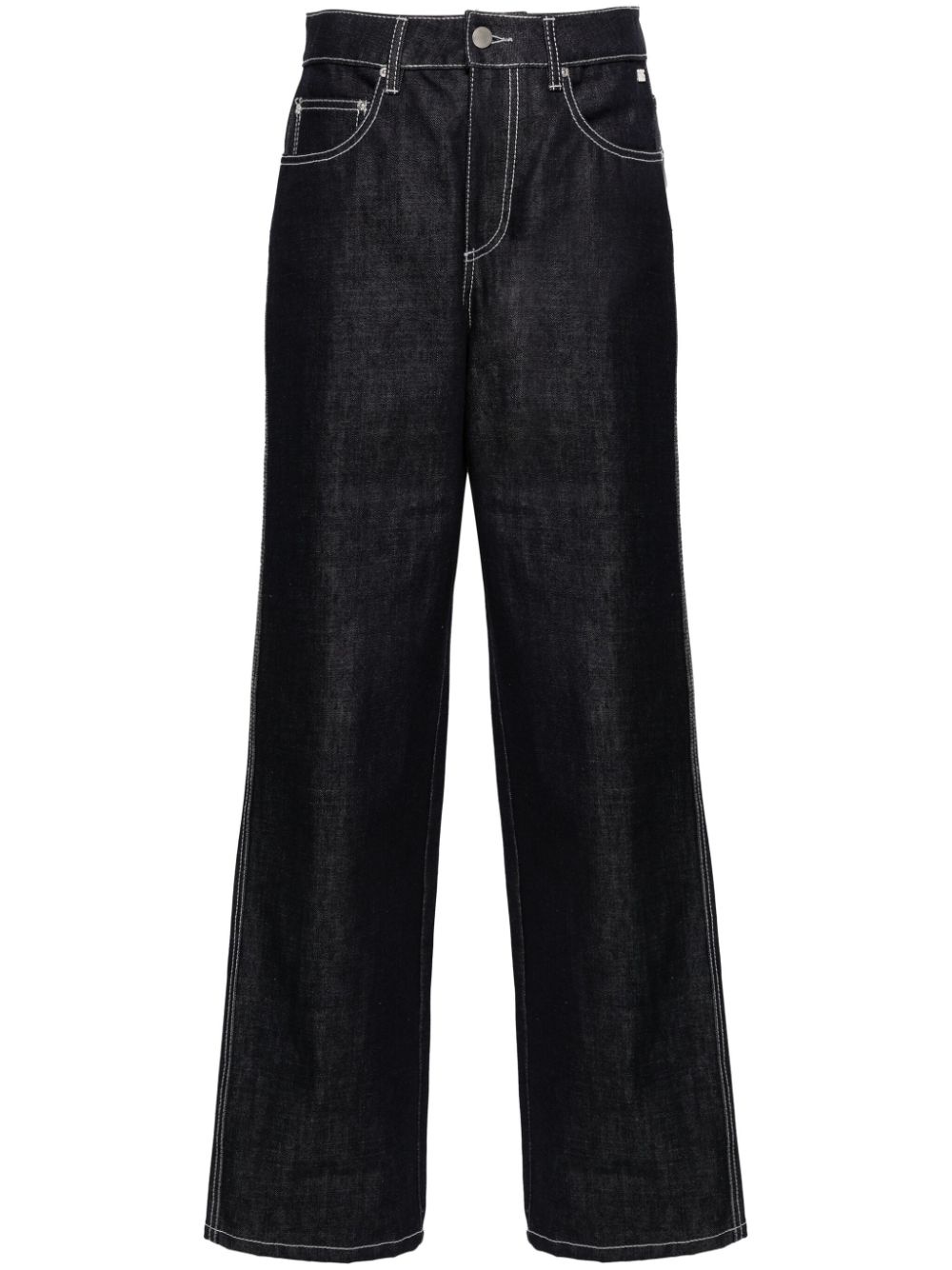 mid-rise wide-leg jeans - 1