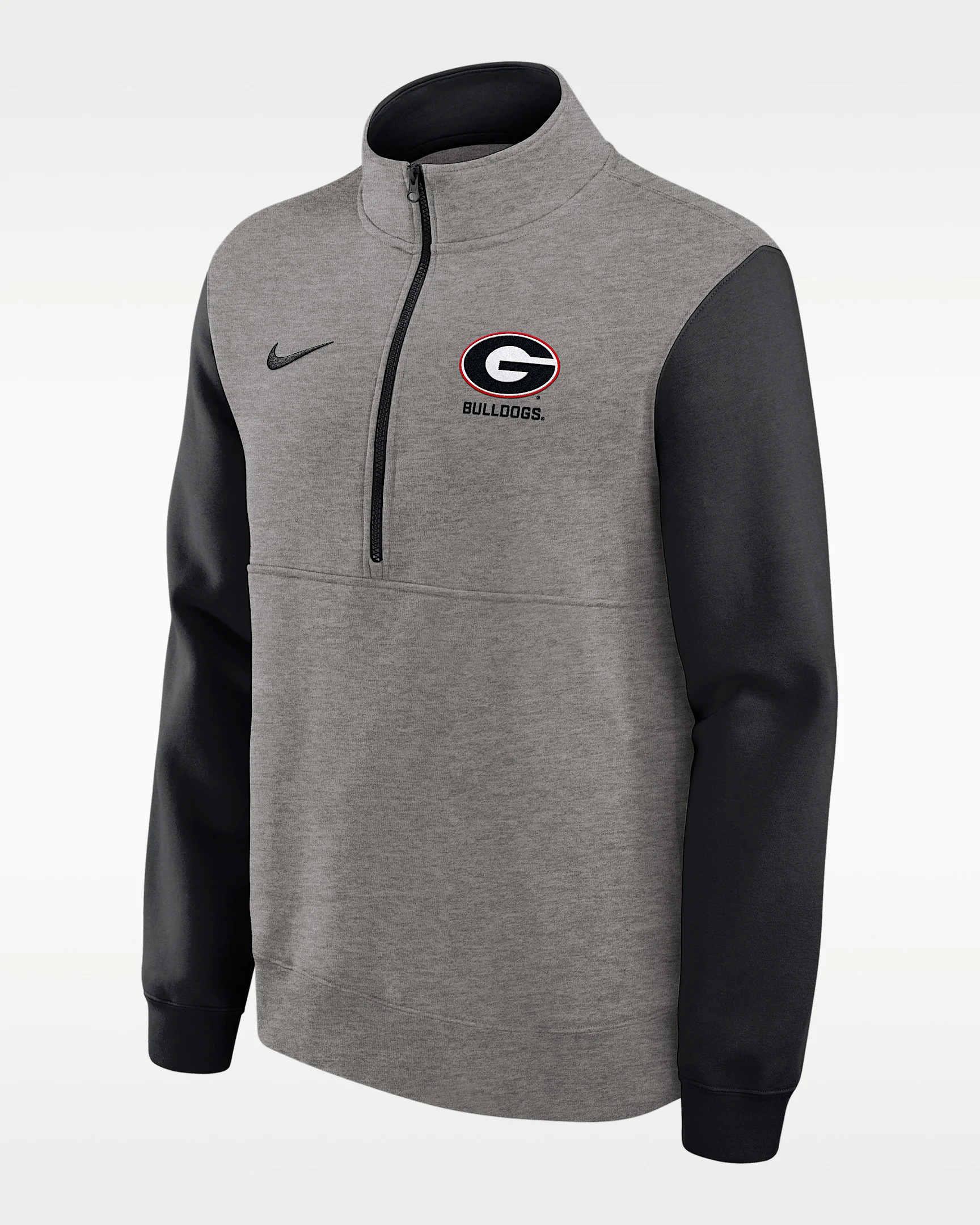 Georgia Club Men's Nike College 1/2-Zip Crew - 1