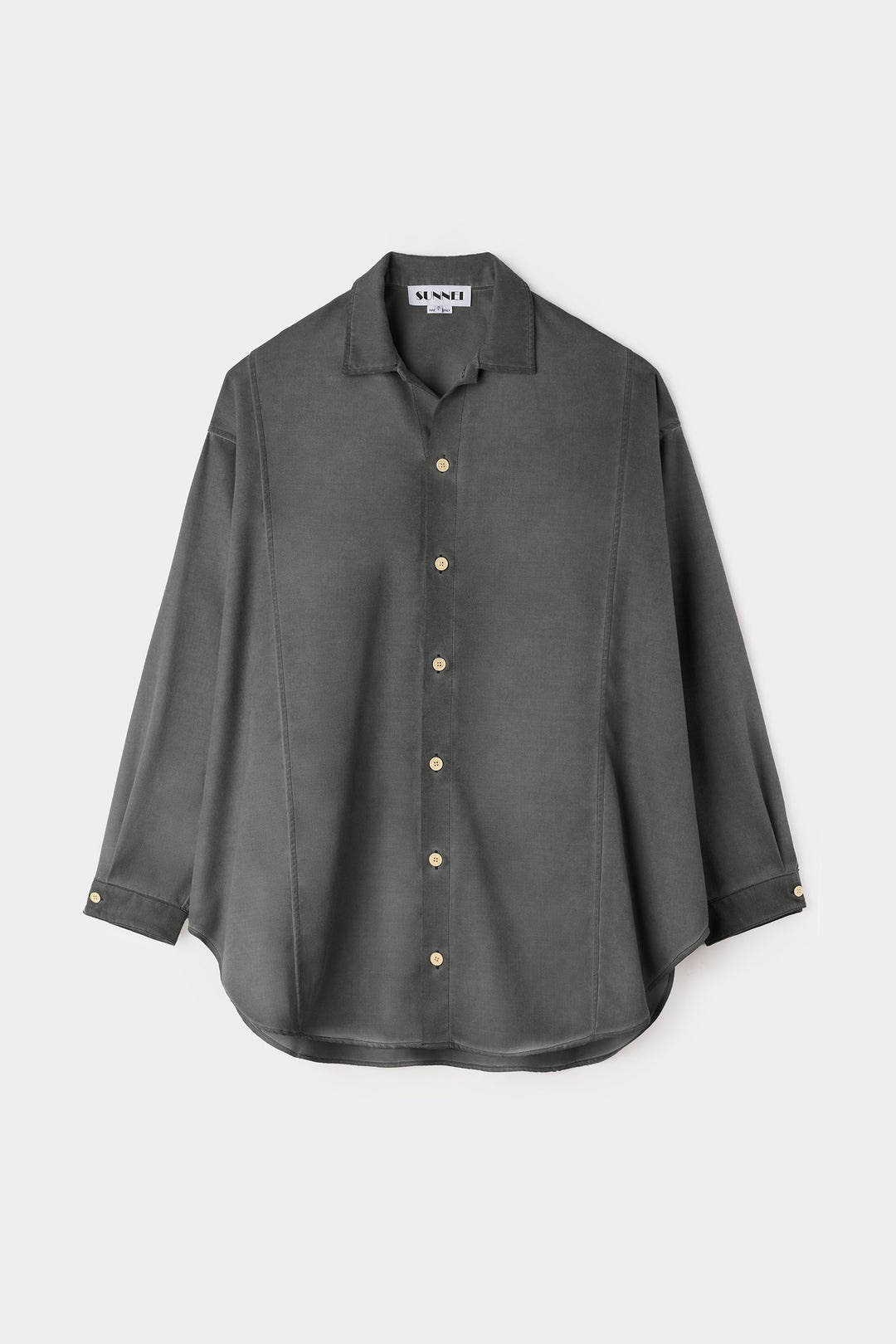 MEGA OVER SHIRT W CUTS / grey - 2