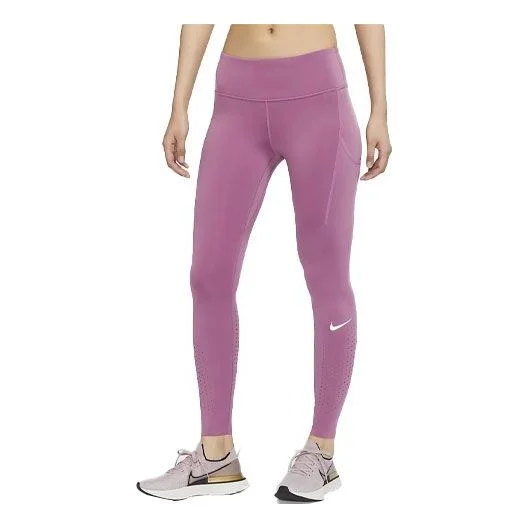 (WMNS) Nike Power Epic LUX Luxury Dri-fit Shark Pants Deep-Wine CN8042-507 - 1