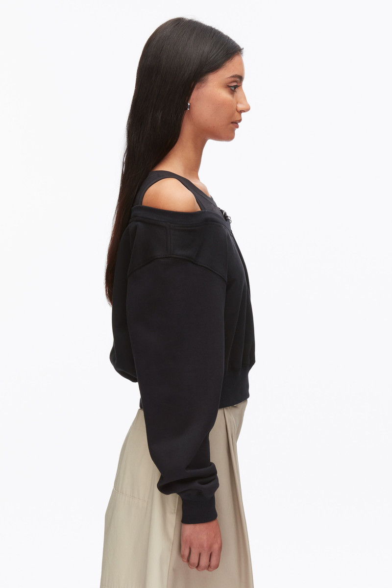 Long Sleeve Embellished Double Layer Top 3