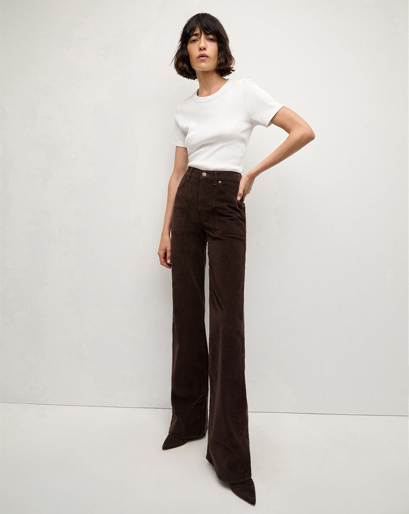 VERONICA BEARD CROSBIE CORDUROY WIDE-LEG PANT outlook