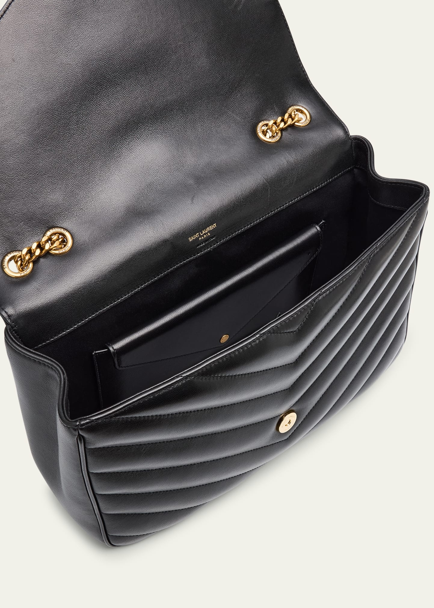 Loulou Large YSL Chain Shoulder Bag in Quilted Leather - 4