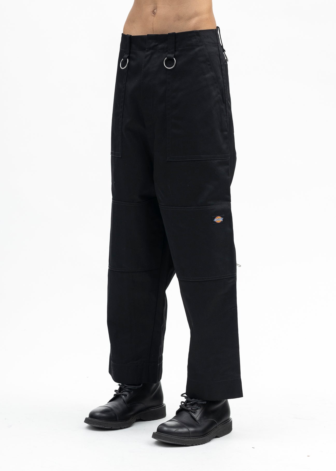 BLACK KIDILL × DICKIES LOOSE FIT BONDAGE PANTS - 4