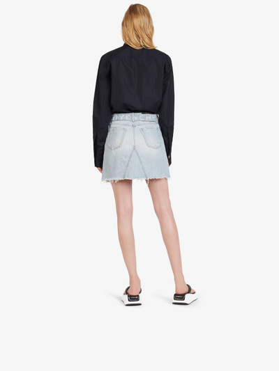 Givenchy Mini skirt in denim with belt outlook