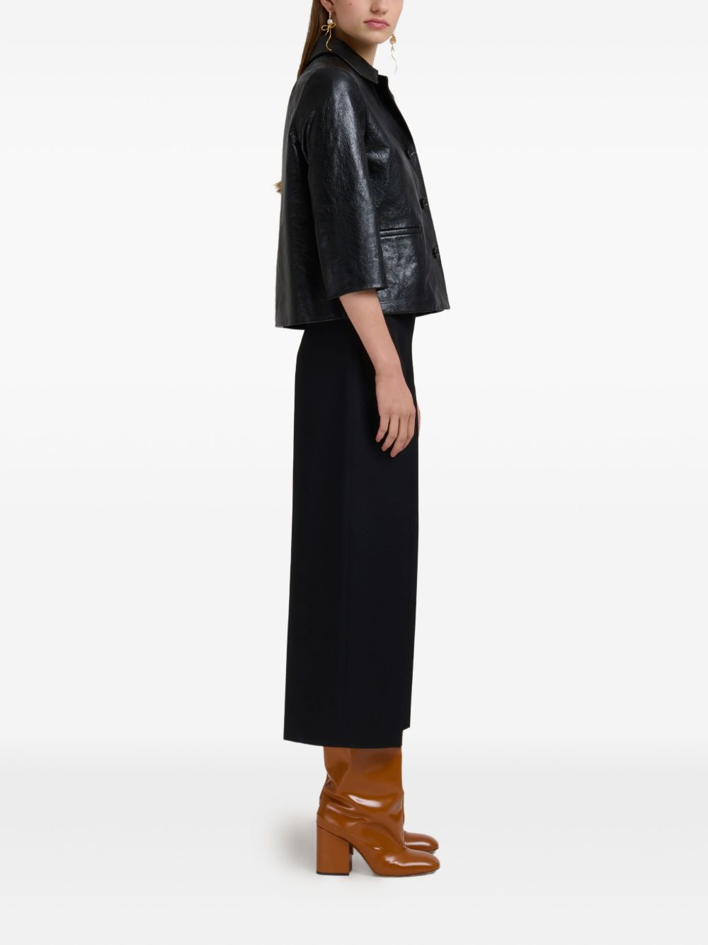 virgin-wool high-waisted trousers - 3