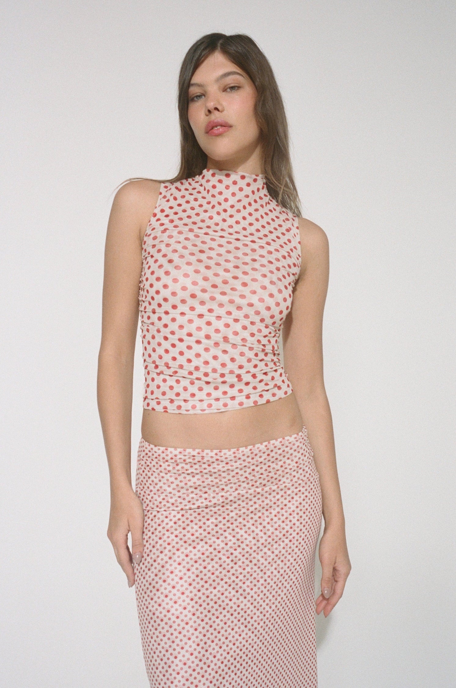MARIA SKIRT - WHITE POLKA DOT - 5
