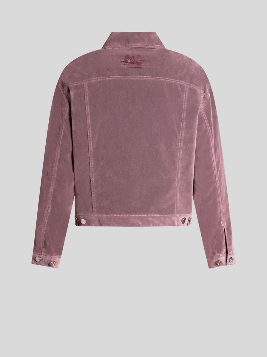 FLOCKED DENIM JACKET - 6