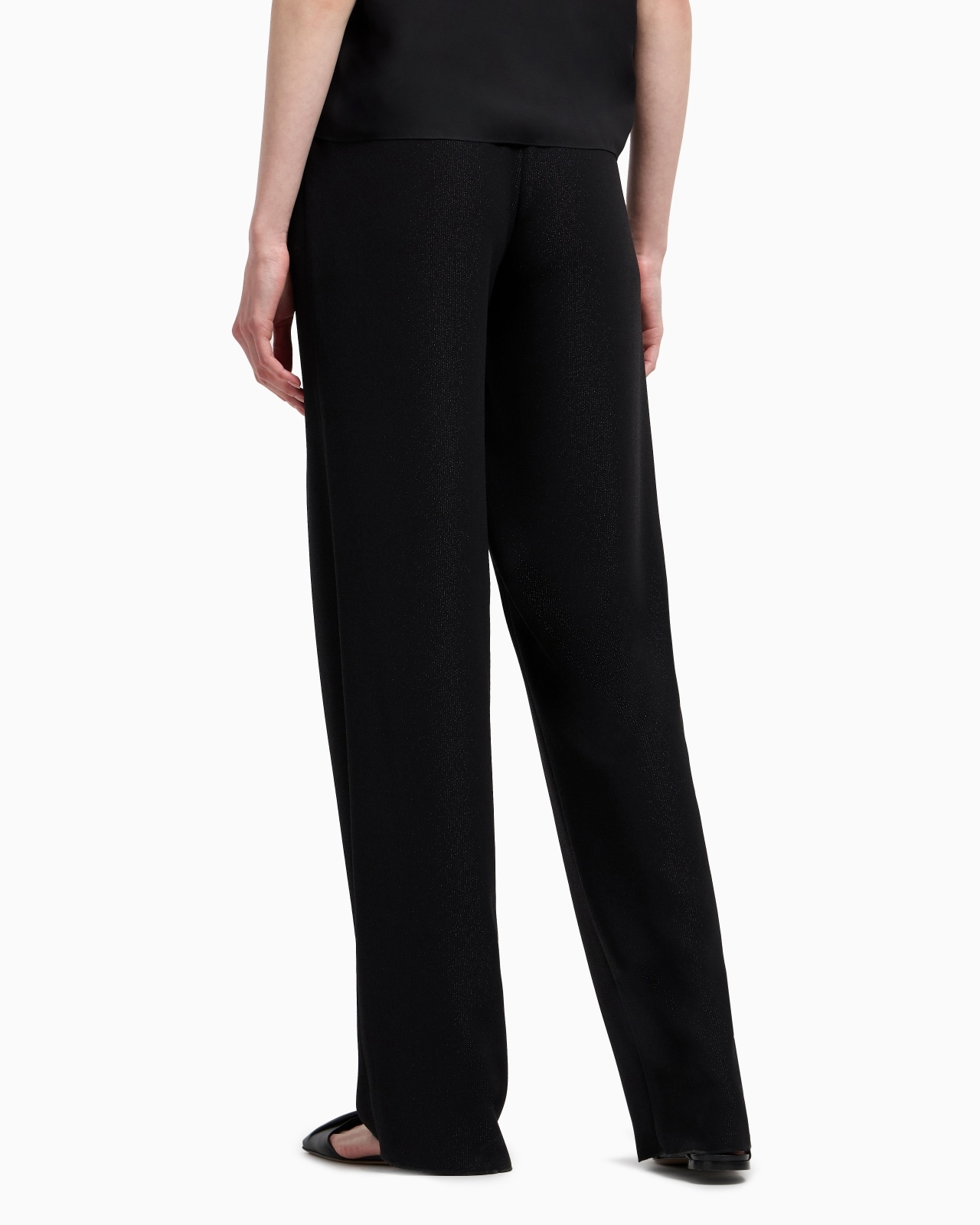 LUREX CRÊPE WIDE-LEG TROUSERS - 3