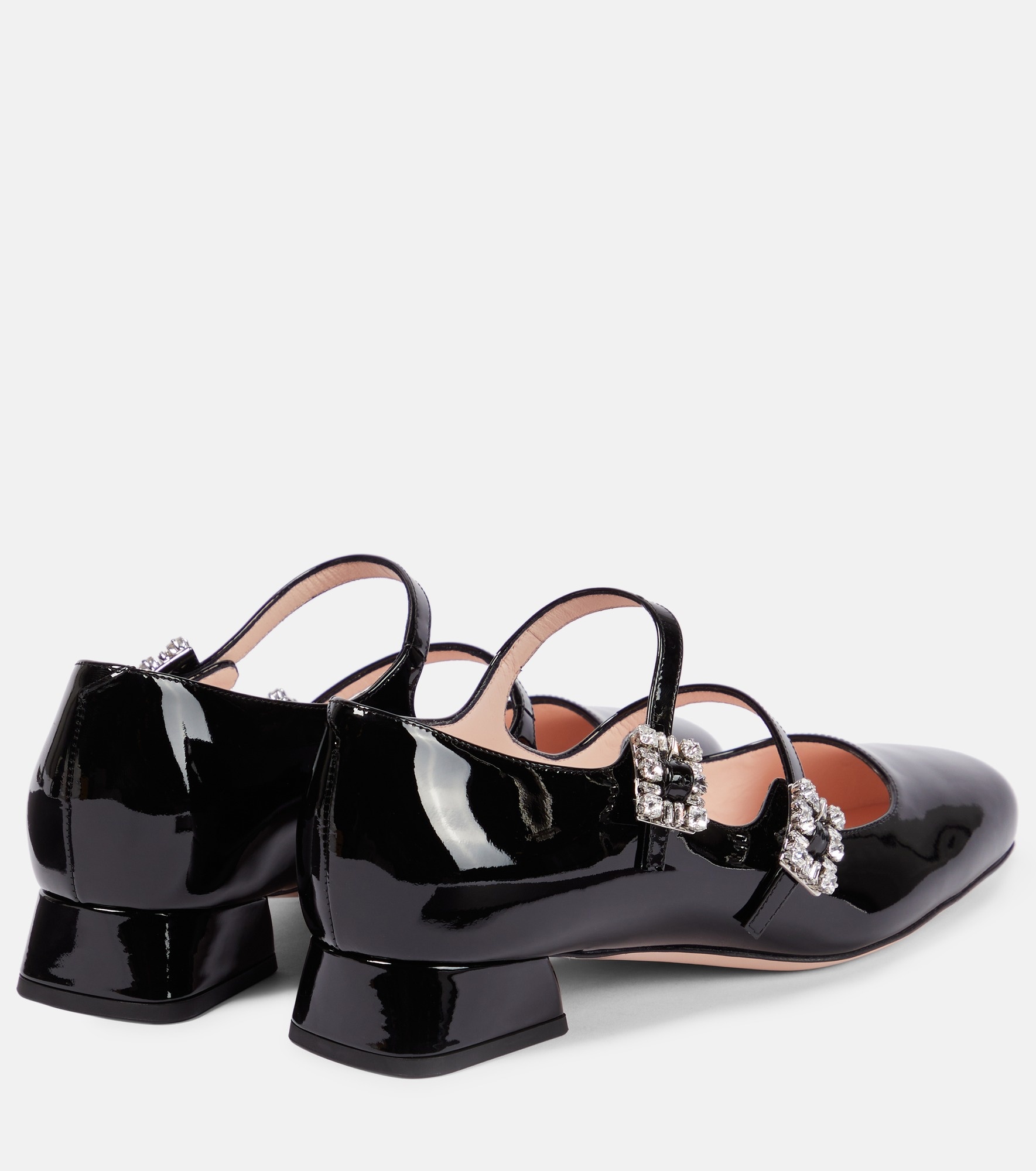 Mini Très Vivier patent leather Mary Jane pumps - 3