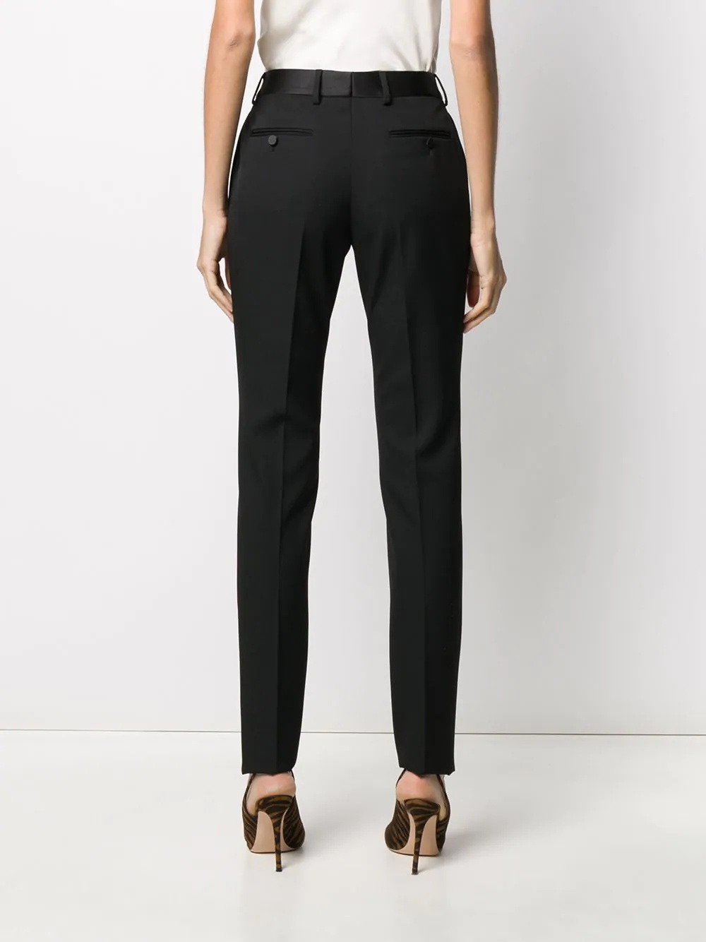 slim-fit tailored trousers - 6