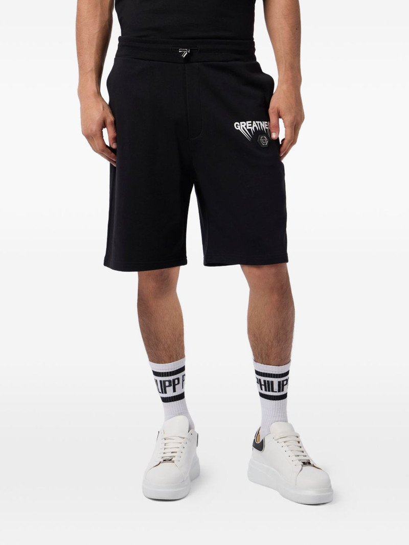 logo fleece shorts 3