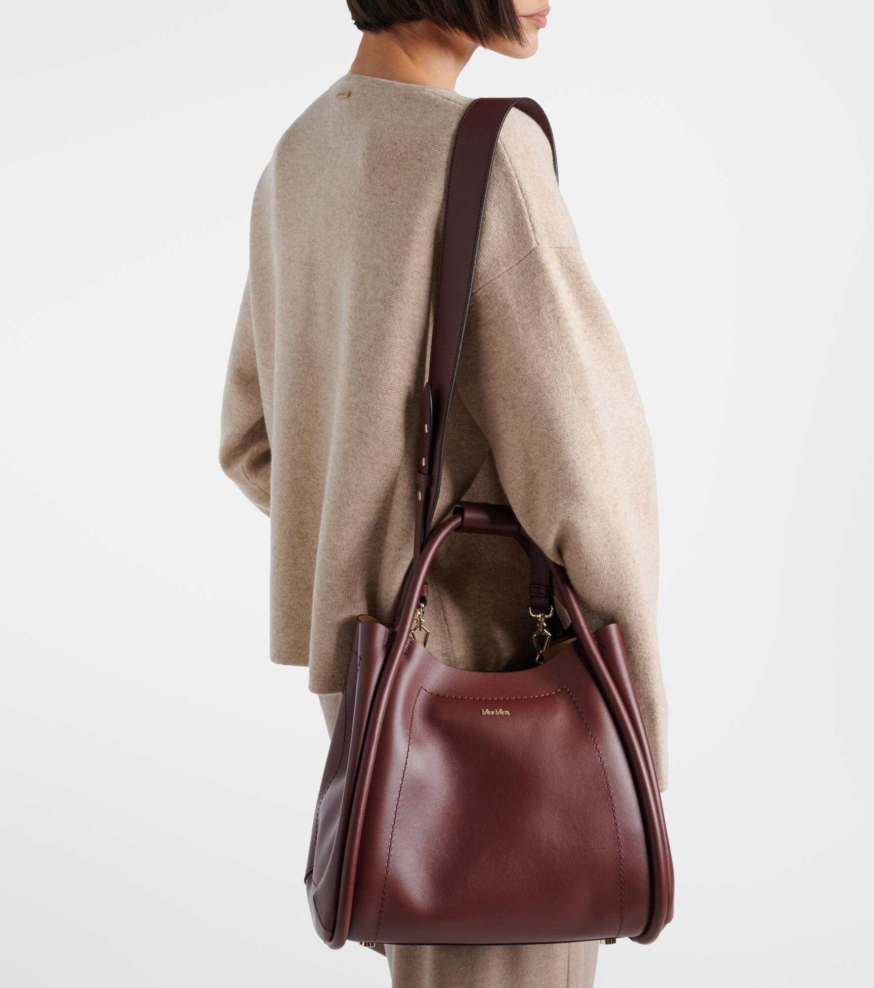 Marin Medium leather tote bag - 7