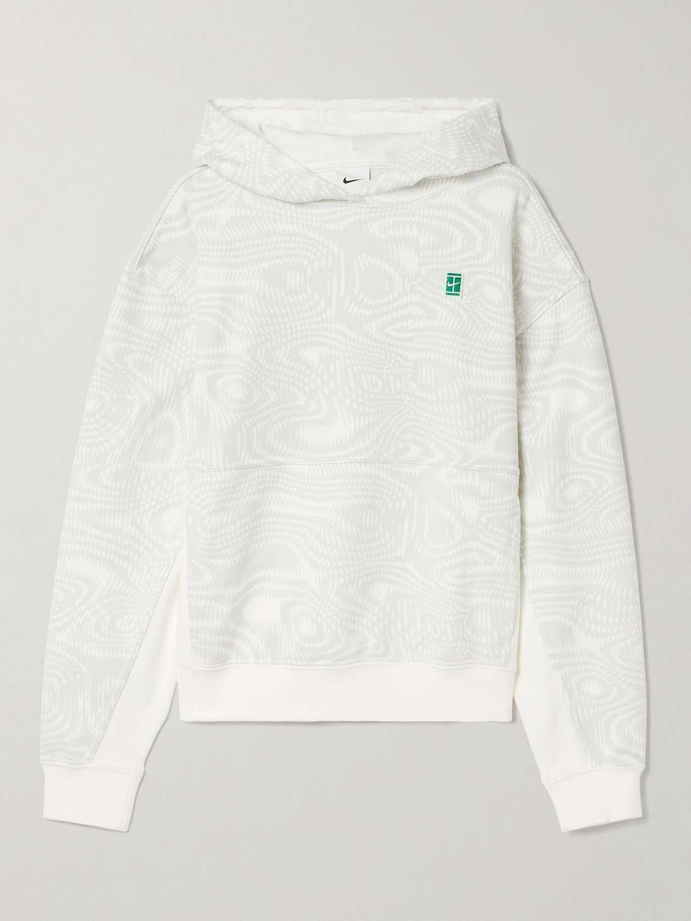 NikeCourt Heritage cropped printed Dri-FIT hoodie - 1