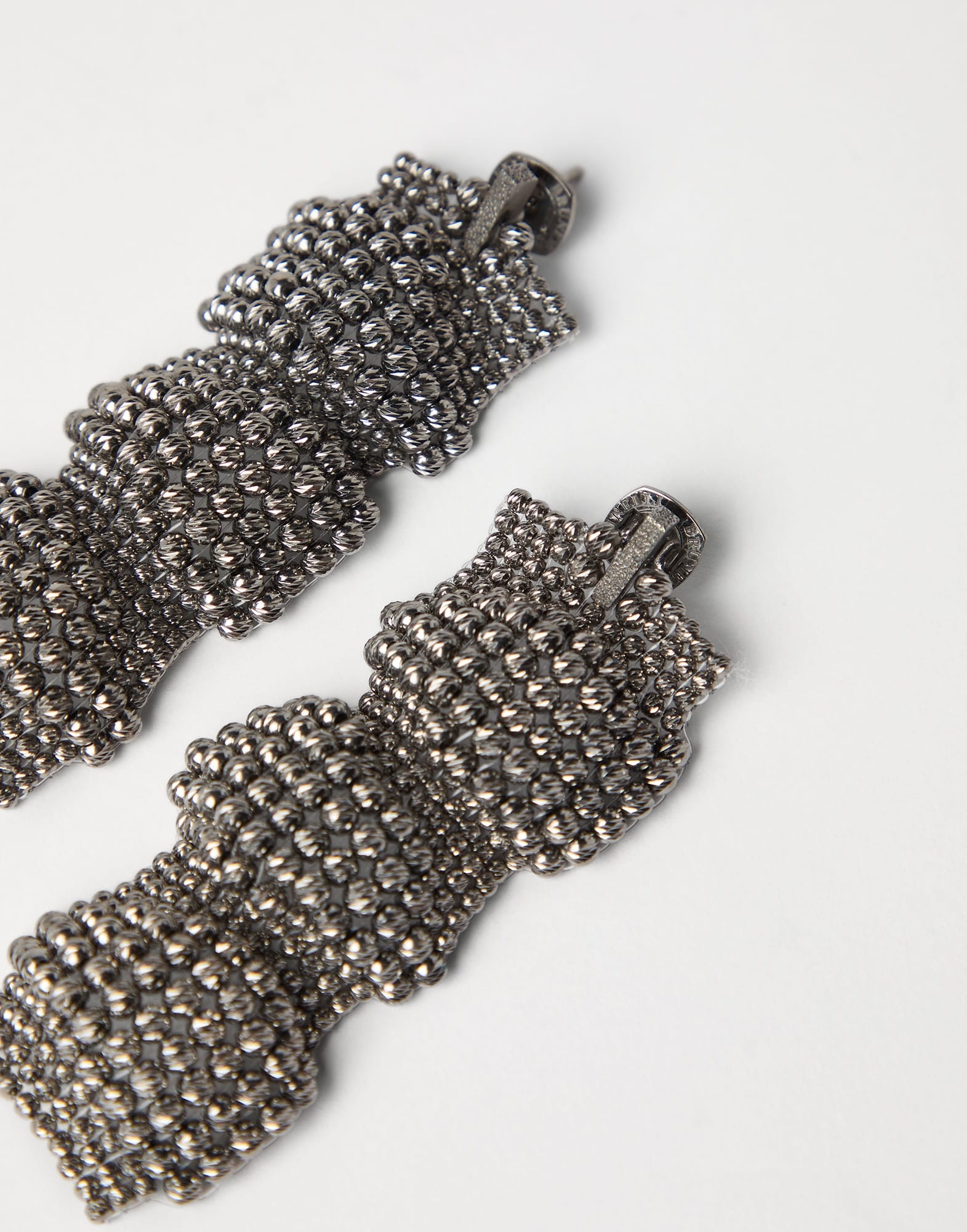 Sterling Silver sculptured earrings - 2
