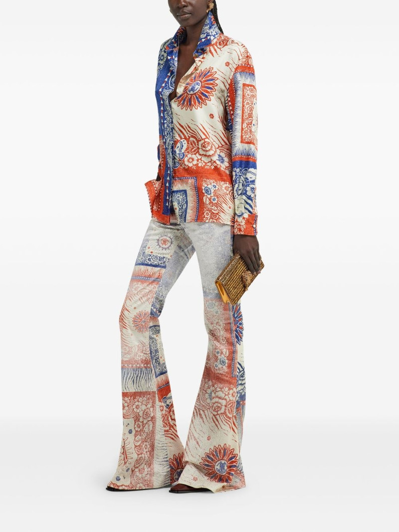 Roberto Cavalli bandana-print shirt outlook