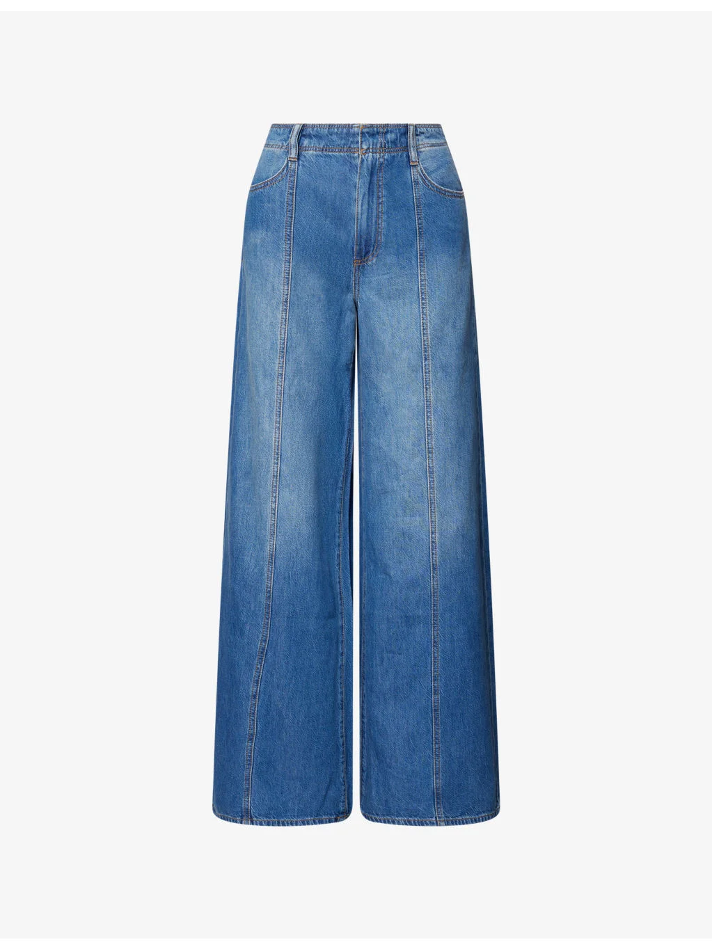 Cameron Wide-Leg Denim Jeans - 1