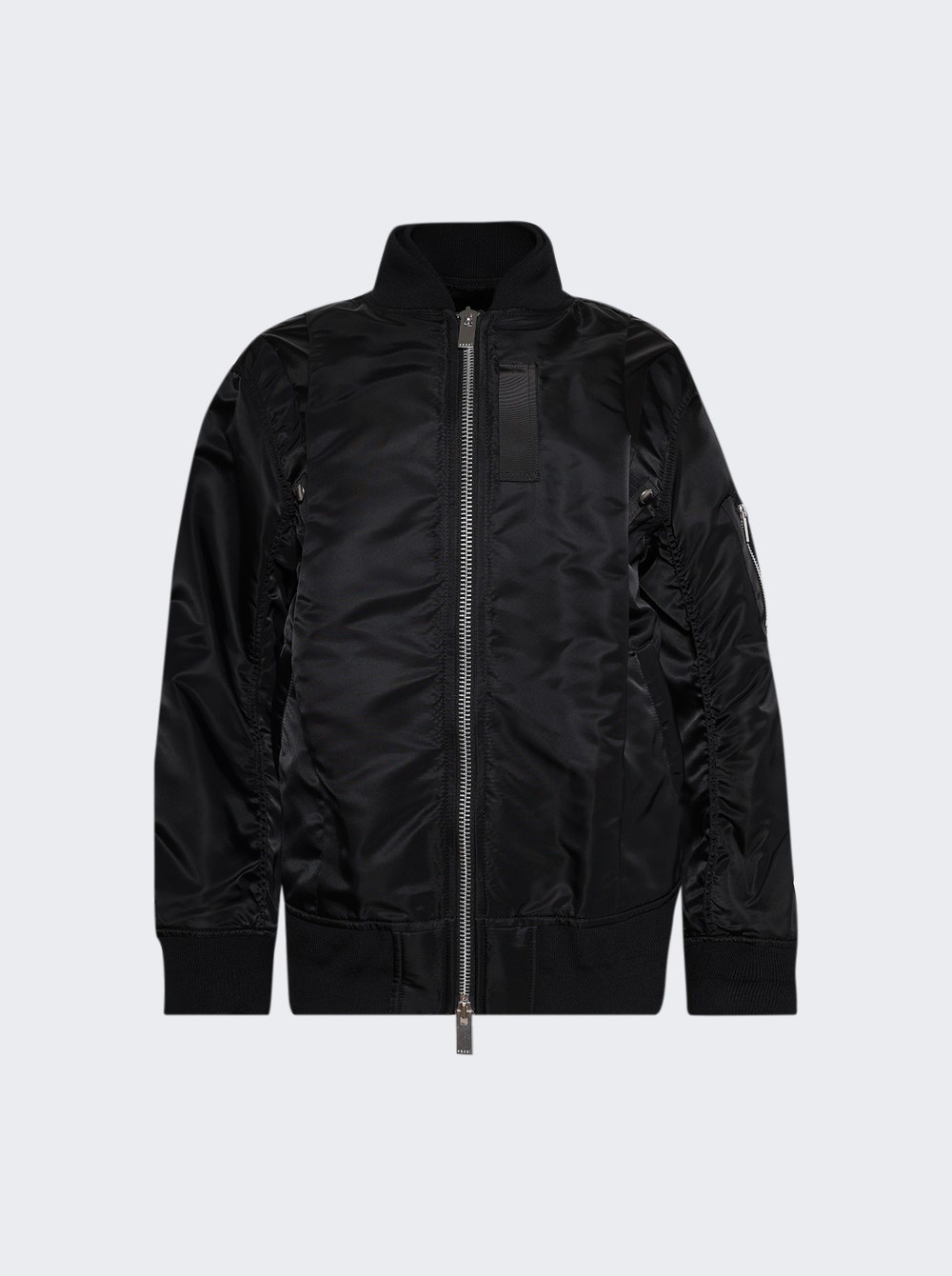 Twill Bomber Jacket Black - 1