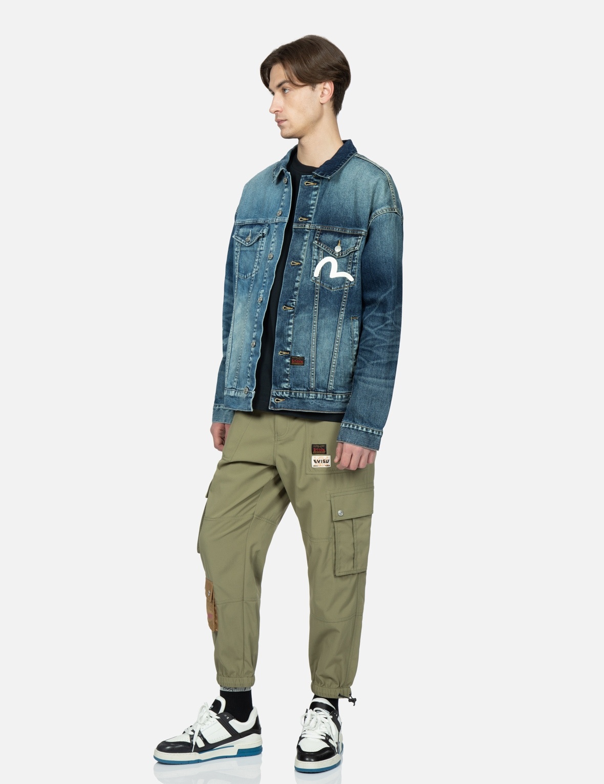 GODHEAD APPLIQUÉ LOOSE FIT JOGGER PANTS - 3