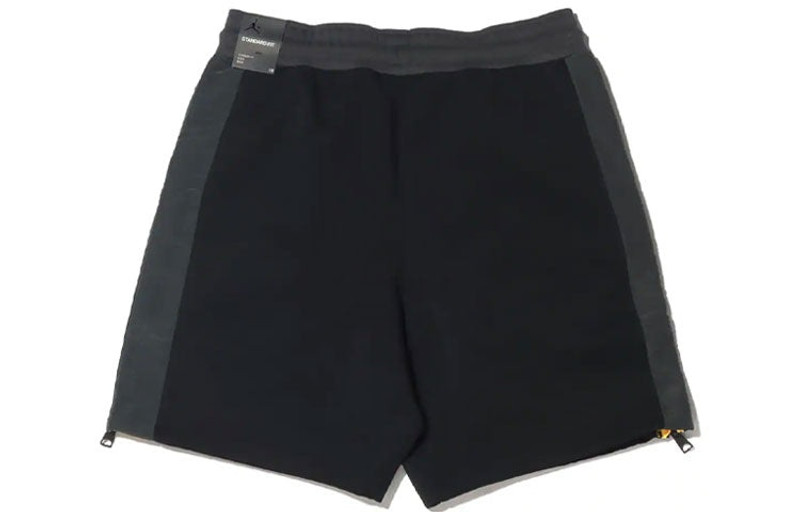 Jordan Air Jordan 23 Engineered Side Zipper Contrasting Colors Knit Sports Shorts Black CZ4823-010 outlook