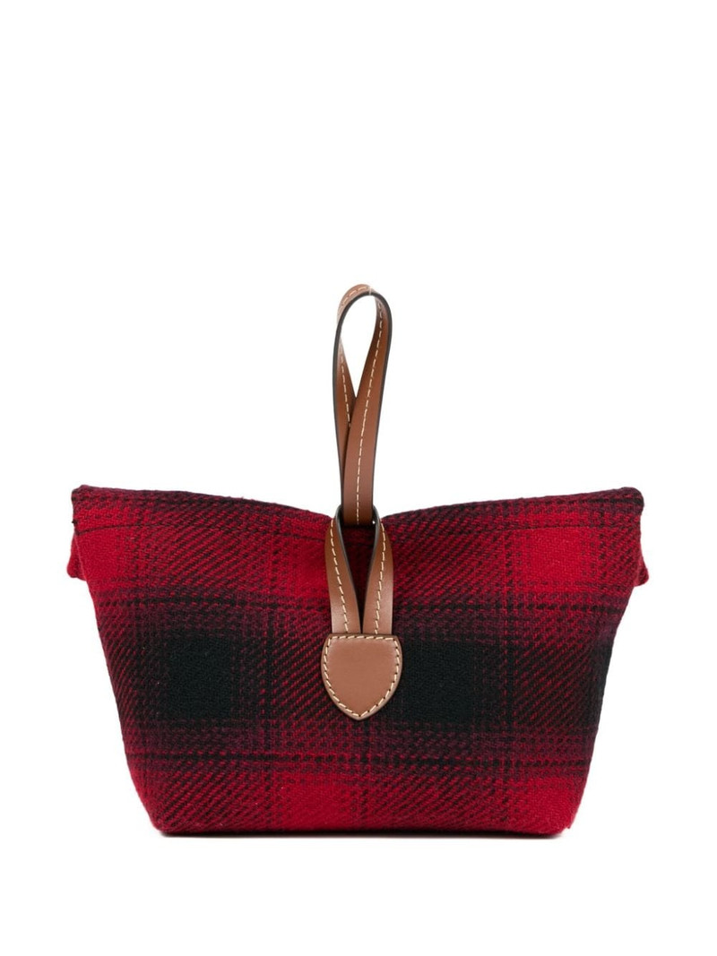 Maison Margiela Paper check-pattern clutch bag outlook