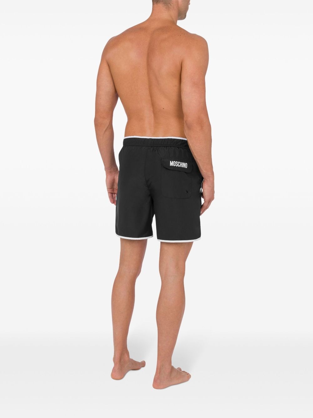 logo-print swim shorts - 4