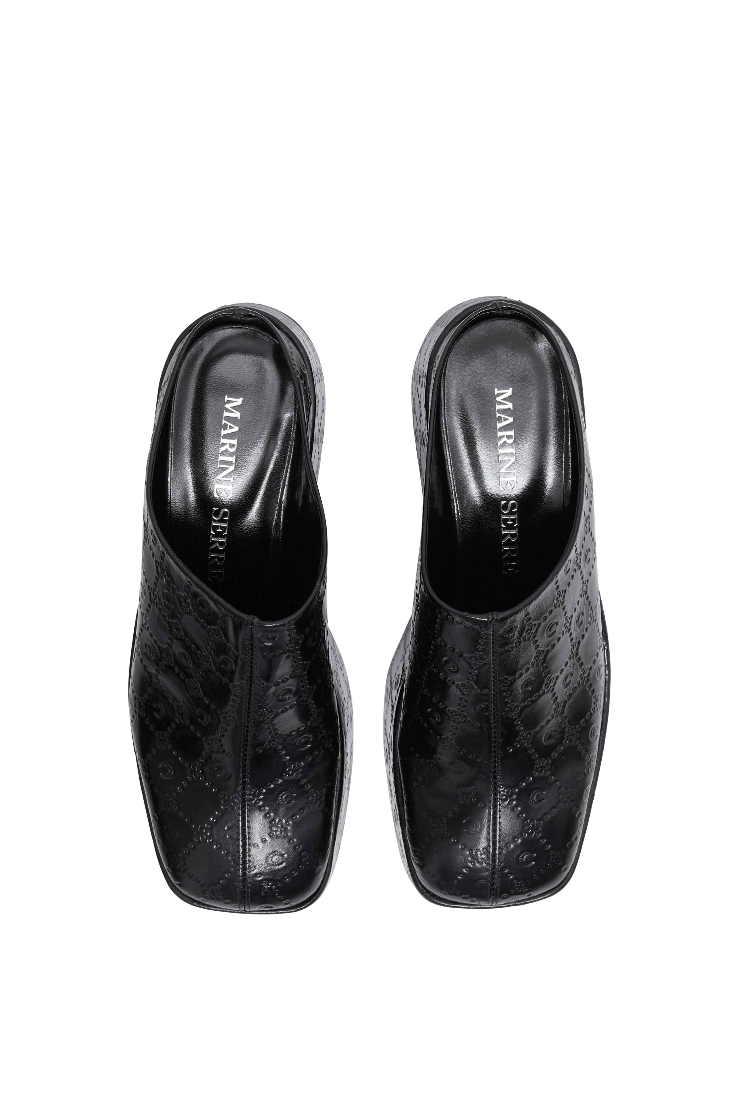 Moonogram Embossed Leather Ms Clog - 3