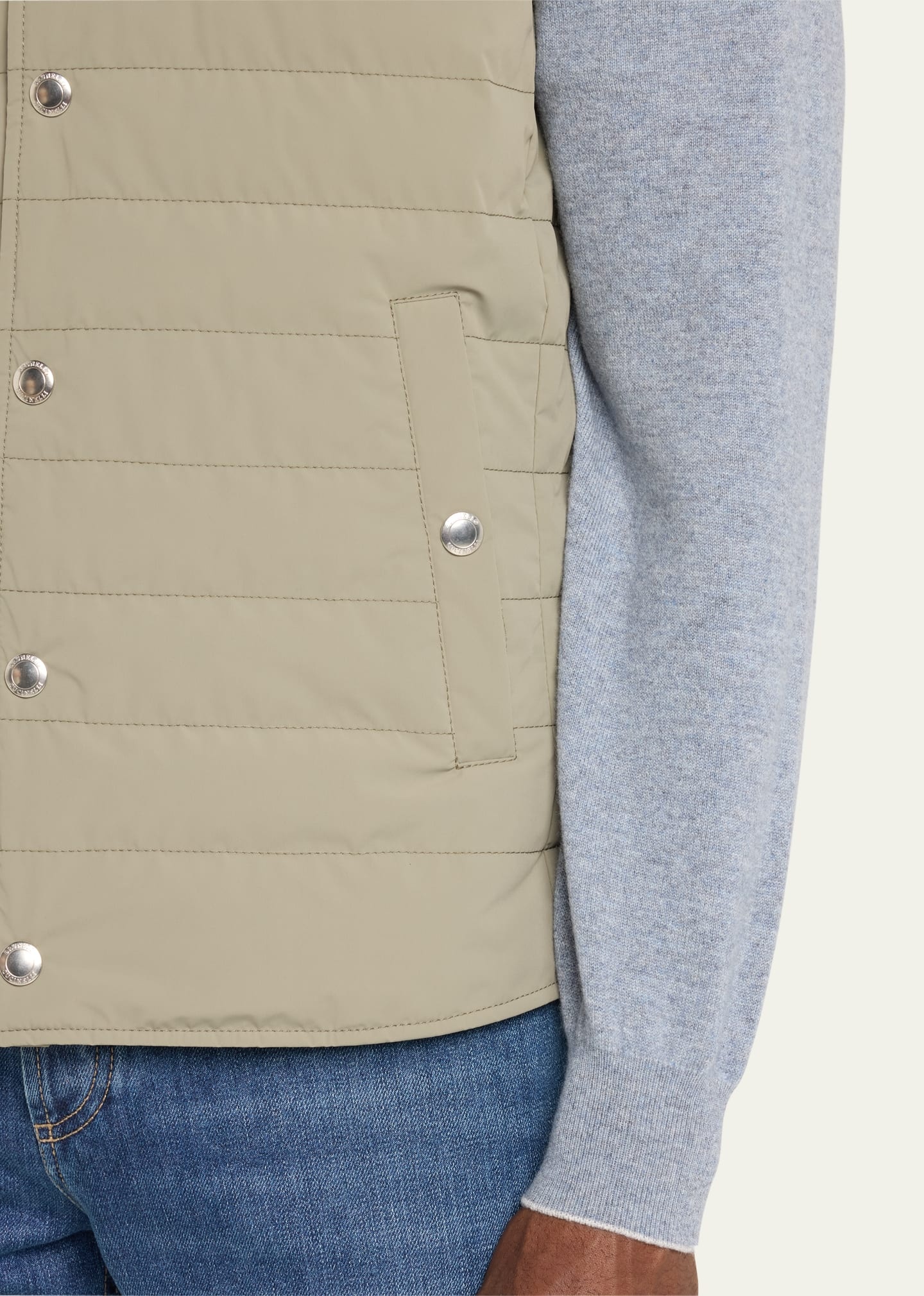 Men's Nylon Snap-Front Vest - 5