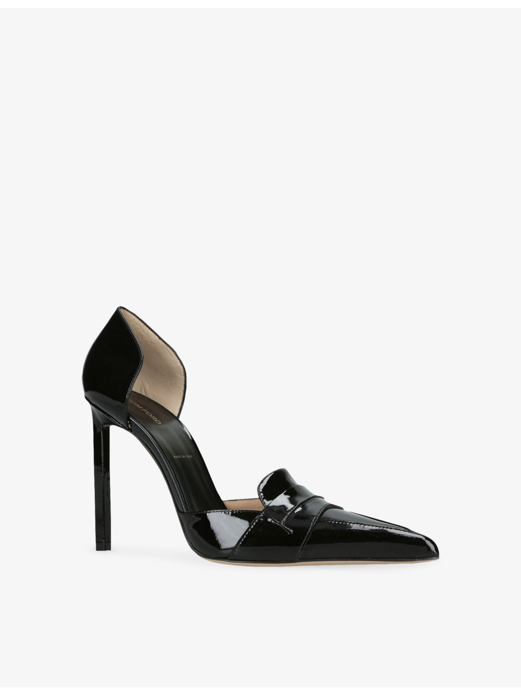 Eva D'Orsay 105 Patent-Leather Heeled Pumps - 3