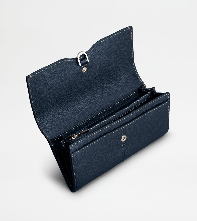 Tod's WALLET IN LEATHER - BLUE outlook