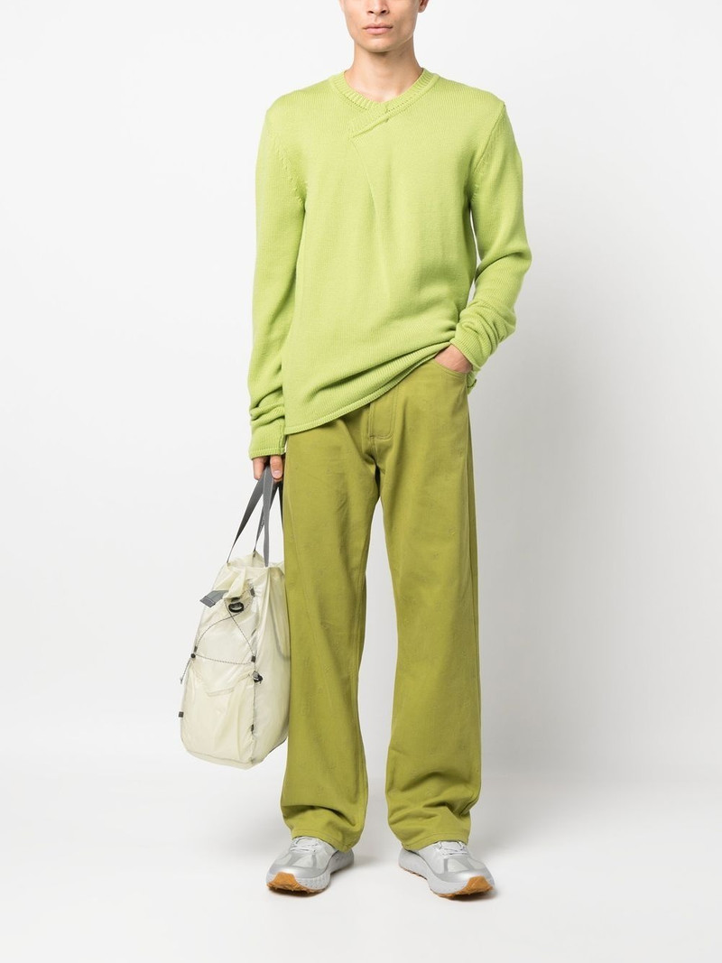 ROBYN LYNCH embroidered Eire-motif jeans outlook