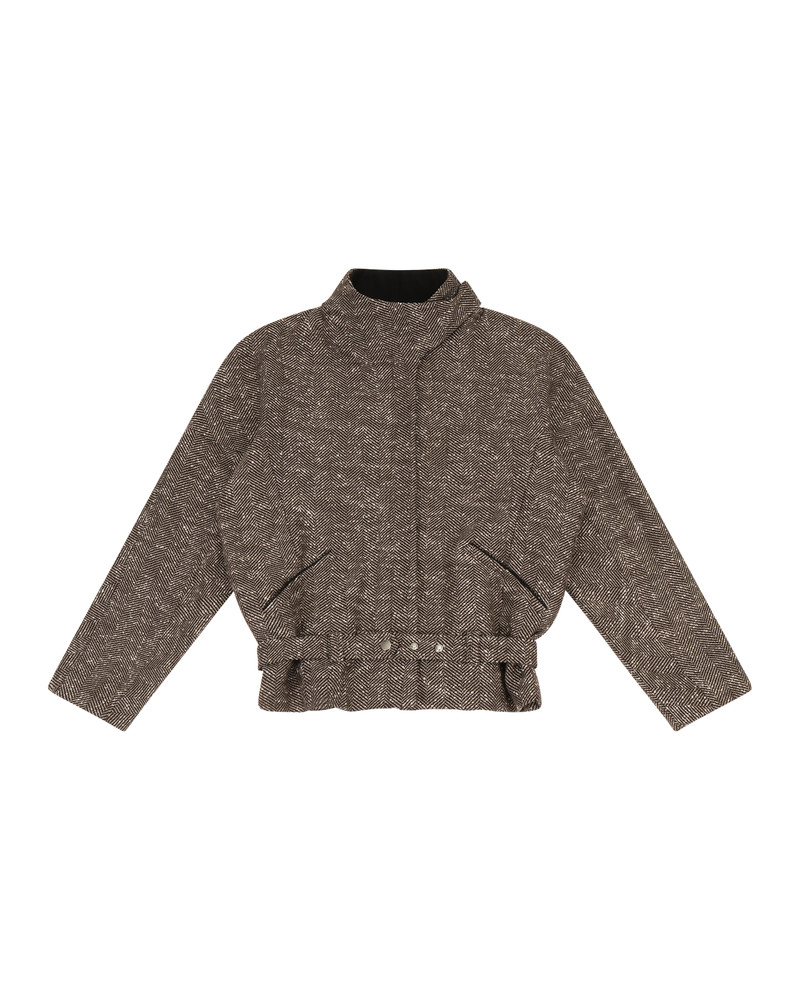 CONTRAST AVIATOR JACKET BRINDLE 5