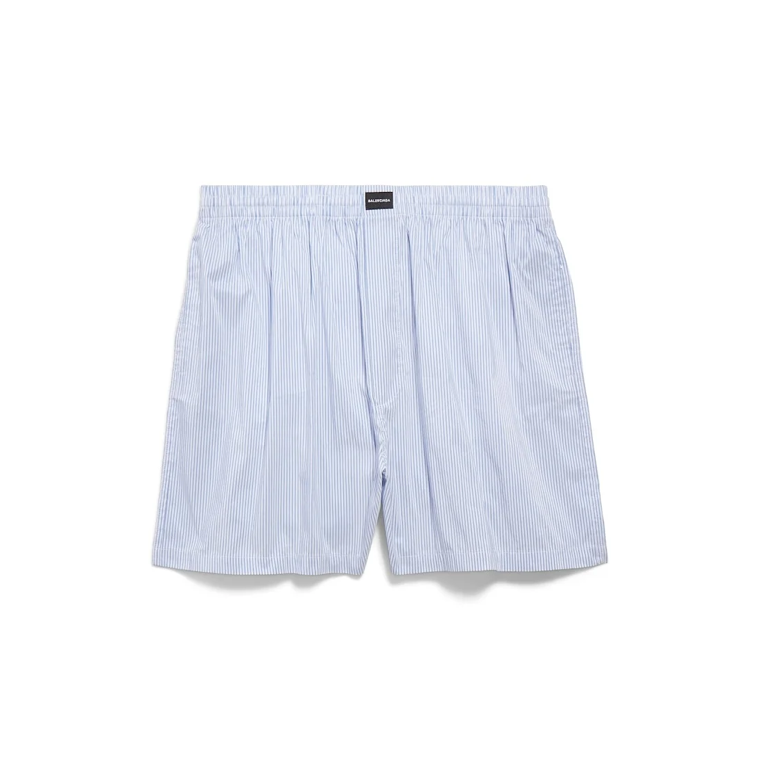 Men's Stripes Boxer Swim Shorts in Blue/white - 1