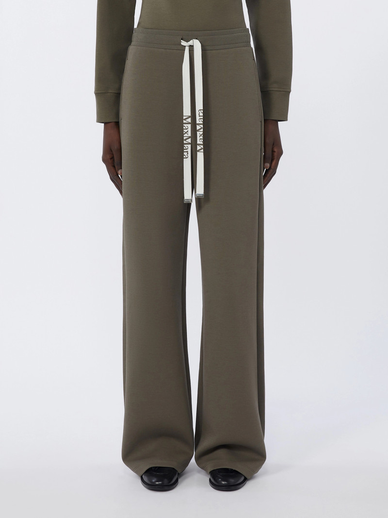 BALI Wide-fit jersey trousers - KAKI 3